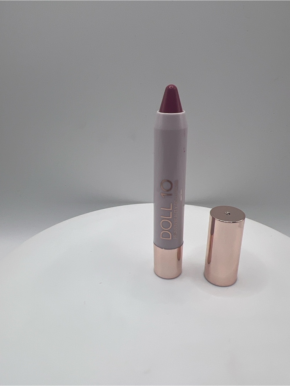 Doll 10 “Enjoy Life” Creamy Lip Crayon — Mauve Berry Shade
